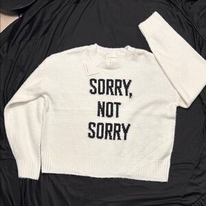 Chic White Statement Sweater